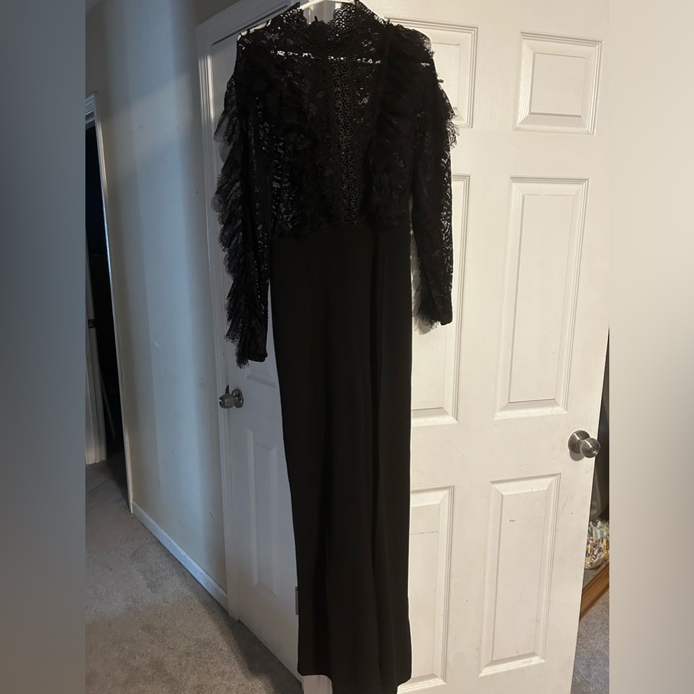 Feather Lace Jumpsuit